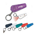 Safety Whistle Light Keychain